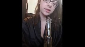 Domme in Black Satin POV Keyholding Jane Judge