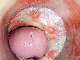 Camera Inside Unfathomable Snatch Captures Large dose Cumshot of Goo ASMR
