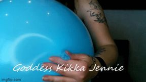 Blue Balloon Rubbing