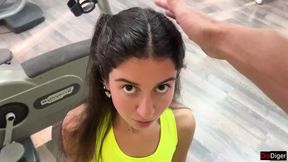 The Gym Trainer Provides Intense Workouts Then Beats Up Katty's Holes
