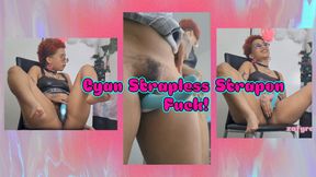 Pegging | Cyan Strapless Strapon Fuck