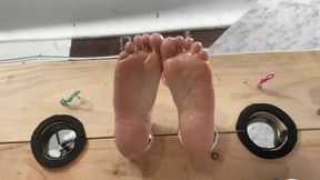 My Partner In The Tickle Stocks For The First Time
