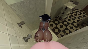 POV Ebony Standing Shower Fuck Lap Dance VRChat ERP