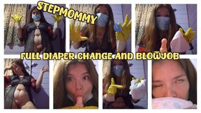 FULL DIAPER CHANGE AND BLOWJOB - STEPMOMMY TAKING CARE OF YOU
