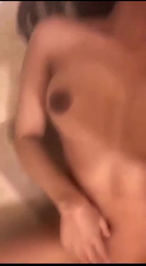 Indian housewife shows off her tits in a solo performance