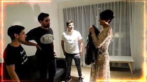 vinieron unos amigos y nos cojimos a la vecina (perla lopez) parte 2