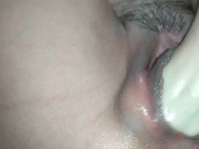 FISTING EXTREMO com garrafa de VIDRO ENFIADA na minha BUCETA LARGA - GOZEI gostoso
