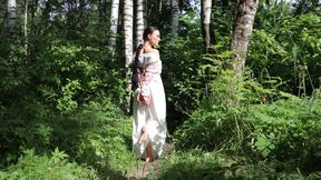 Sofi in the Ethnic dress_Bondage in the forest_Part 1
