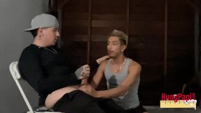 Gay Cholo Sucks Gang Thugs Cock