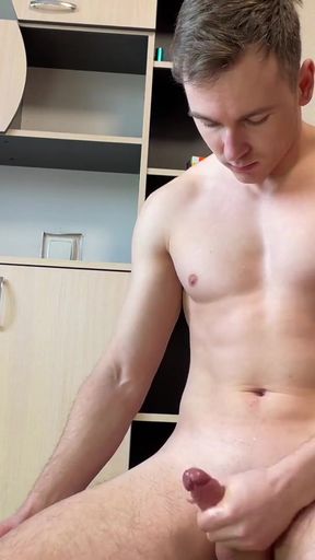 Jaw-dropping moment from "Lazy Morning Orgasm Hot Boy Cumming Hard and Sweet Moaning"