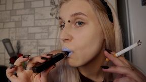 I love mixing vaping and cigarettes, it really turns me on