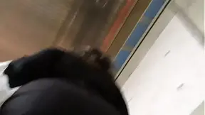 Nice asian ass from public train