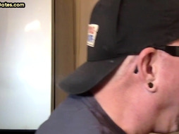 Greedy gloryhole DILF sucks till gets anal sex in closeup