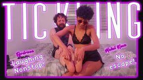 Handcuffed in the Tickling Challenge | HD 720p | Tickling - bondage - sunglasses
