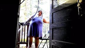 Showering in the water hose. pt 3