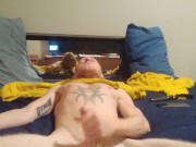 Twink Bottom Boy Solo | alone and horny and playing