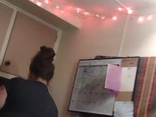 Business Woman Doing Her Duties Around The Abode After Work In Her Short Costume (PANTY TEASE)