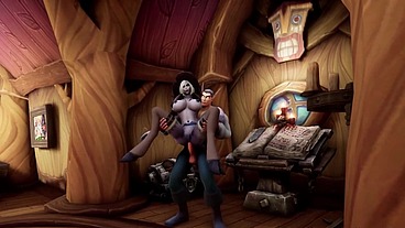 Fucking a Draenei Witch on Her Own Spell Tome - Warcraft Porn Parody