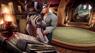 Fucking a Draenei Witch on Her Own Spell Tome - Warcraft Porn Parody