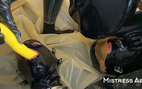 Mistressae & Miss Lilly: Latex Bedroom Foursome Edging Session