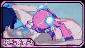 Saeko and Saya switch turns licking each other's private&#x1F92B; parts by the beach - Apocalyptic Academy Hentai