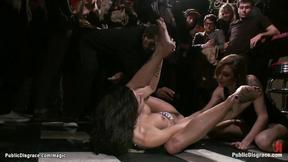 ”Big Breasted deep throat whore screwed in public”