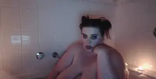 Adorable slut joins in bath for hot orgasm