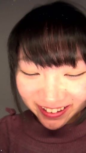 No Other Girl Plays with a Snot Bubble Like Haruka Misaki She Drops It on the Lens and Licks It Back Without Any Shame