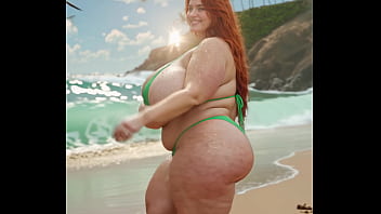BBW at the beach preview (AI Generated)