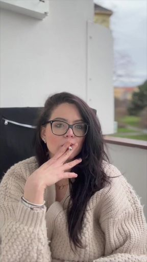 Smoking Cigarettes in Glasses