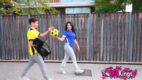 The HORNY Lola Bratz asks us to fuck with a FOOTBALLER