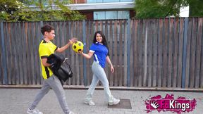 The HORNY Lola Bratz asks us to fuck with a FOOTBALLER