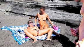 Beach Prank For Two Fit Girls: My Friend Fede Goes To The Beach With A Friend Of Hers And Arranges A Spicy Encounter With My Cock