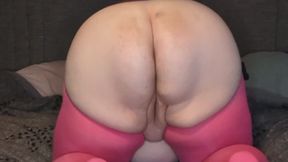 DisabledDaisyBBW crotchless tights ass clapping