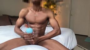 [black Cock] [125] Massive Bbc Cumshot Leaves Fit Black Guy