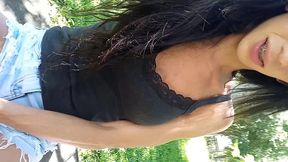 sai pra passear de manha no parque e o tesao me fez gozar na linha do trem