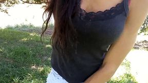 sai pra passear de manha no parque e o tesao me fez gozar na linha do trem