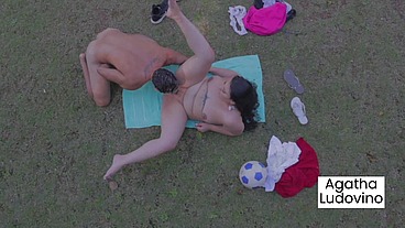 Em campo com Gabigol, ele socou as bolas no meu cuzinho