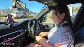 British MILF Lustful Libertines swallows cum after a steamy blowjob in public