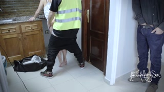 Boyfriend Watches his Girlfriend Fucked by plumber