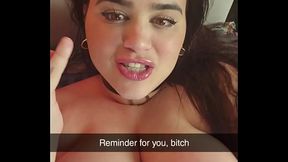 Latina ex-gf sends you daily snaps humiliating your small cock