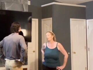 Hawt Breasty Older mother I'd like to fuck Danni Jones' Son's Ally Fixes Her Abode and Her Vagina - 32 Year Age Hole!!