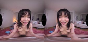Asian POV Vr porn with pretty, horny and hairy Japanese babe