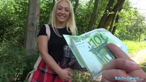 ”British Blonde's Outdoor Public Sex Debut”