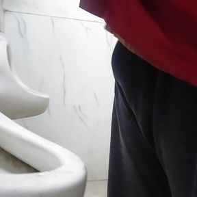 public toilet piss and handjob