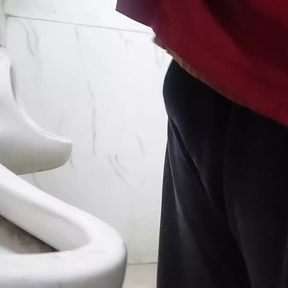 public toilet piss and handjob