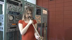 Maia Blows 3 Sizes of Tibetan Horns (MP4 - 720p)