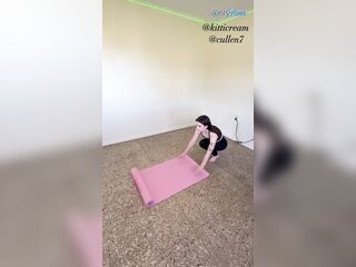 Yoga instructor uses teen and pretends like that guy’s helping her stretch… Previous to stretching her cunt