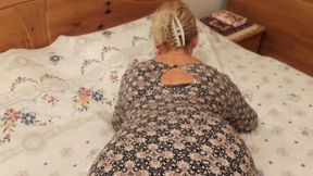 Amateur Blonde Mature Wife Enjoys Half Clothed Sex