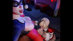 Harley Quiin futanari blowjob